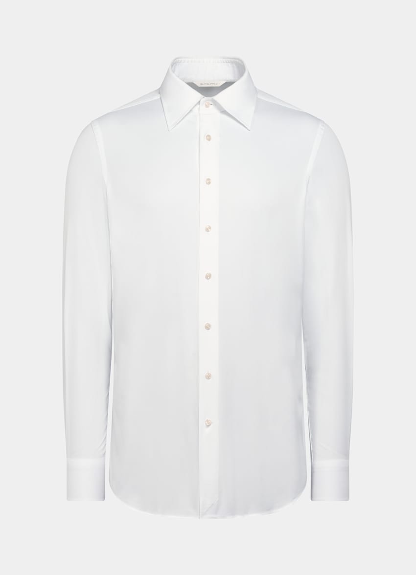 SUITSUPPLY Egyptian Cotton by Albini, Italy White Point Collar Tailored Fit Shirt